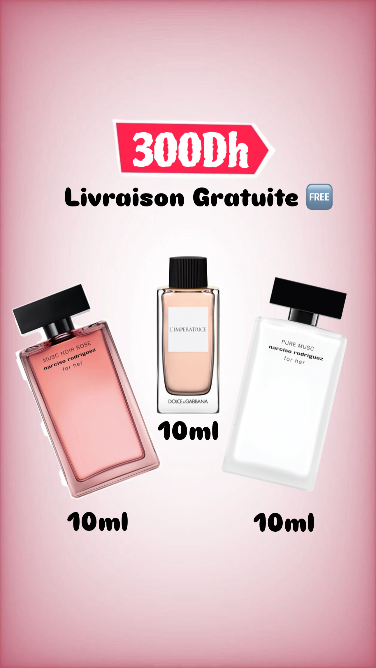 Narciso pure musc+noir rose+L’imperatrice